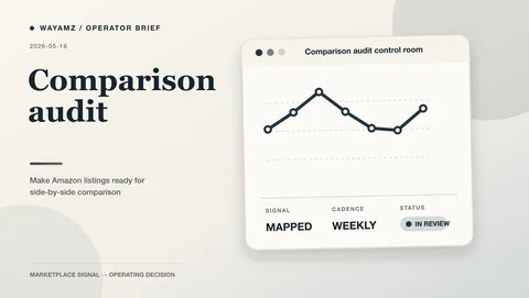 Make Amazon listings ready for side-by-side comparison visual summary