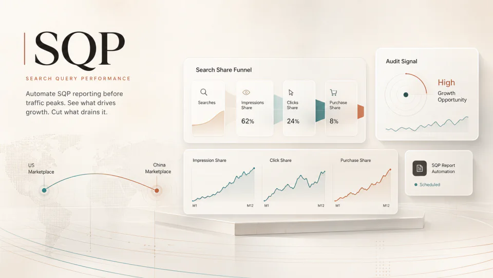 Automate Amazon SQP before you raise ad spend visual summary