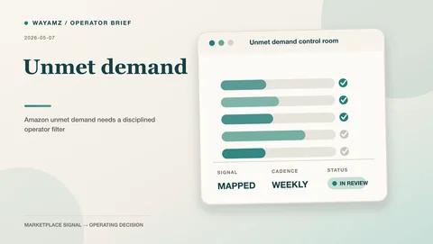 Amazon unmet demand needs a disciplined operator filter visual summary