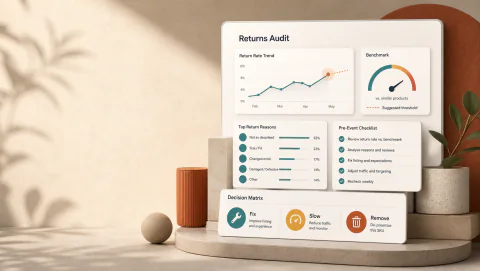 Audit Amazon's 'Frequently returned item' risk before June traffic arrives visual summary