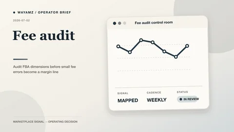 Audit FBA dimensions before small fee errors become a margin line visual summary