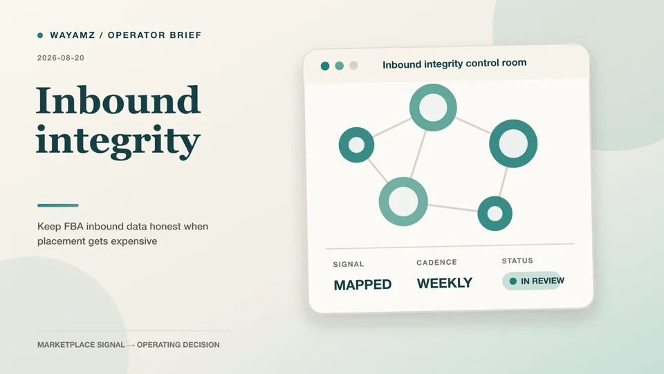 Keep FBA inbound data honest when placement gets expensive visual summary