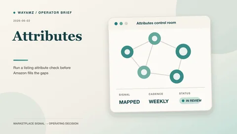 Run a listing attribute check before Amazon fills the gaps visual summary
