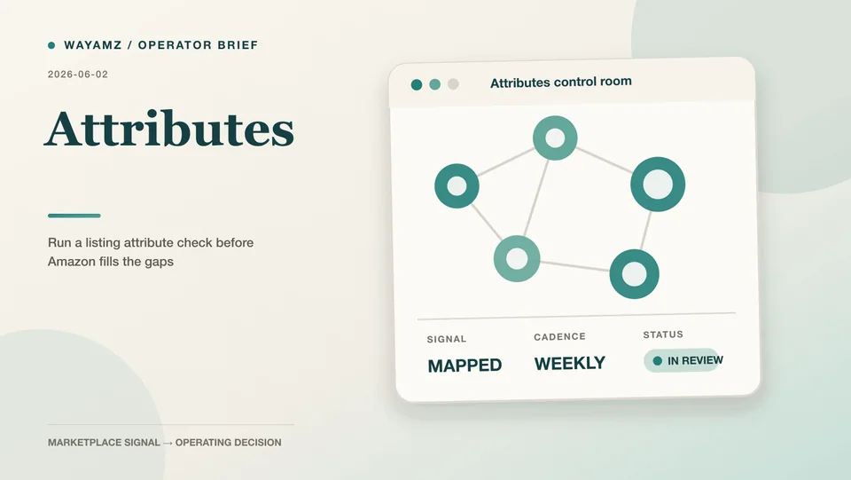 Run a listing attribute check before Amazon fills the gaps visual summary