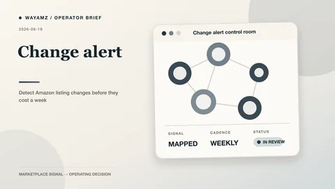 Detect Amazon listing changes before they cost a week visual summary