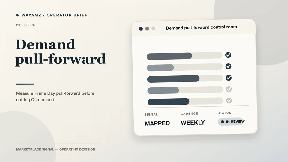 Measure Prime Day pull-forward before cutting Q4 demand visual summary